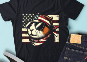 LT168 Guinea Pig USA Flag 4th Of July Rodent Animals Lover t shirt vector graphic