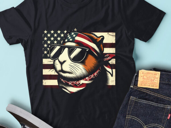 Lt168 guinea pig usa flag 4th of july rodent animals lover t shirt vector graphic