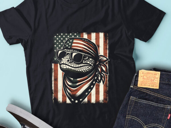 Lt170 reptile usa flag patriotic nature animal lover gift t shirt vector graphic