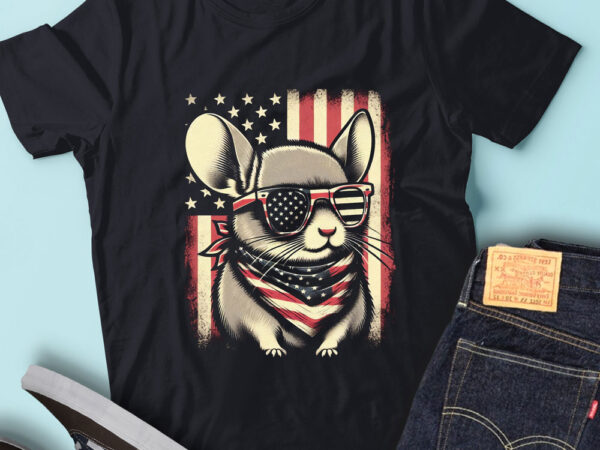 Lt173 patriotic chinchilla usa flag 4th of july animal lover t shirt vector graphic