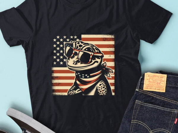 Lt178 rgecko gift usa flag patriotic reptile lover t shirt vector graphic