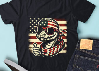 LT182 Funny Snake Gift USA Flag Reptiles Animal Lover t shirt vector graphic