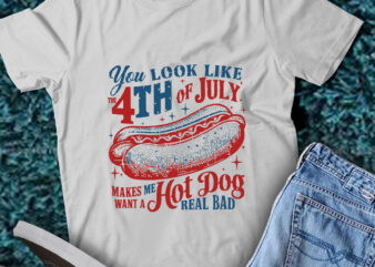 LT191 Happy 4th Of July Make Me Want A Sausage Real Bad t shirt vector graphic