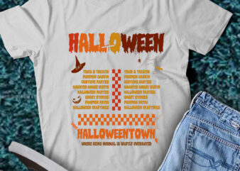 LT200 Happy Halloween Where Being Normal Is Vastly Overated t shirt vector graphic