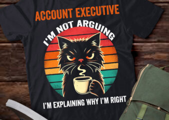 LT202 Account Executive I’m Not Arguing I’m Explaining Why I’m Right t shirt vector graphic