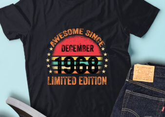 LT93 Birthday Awesome Since December 1968 Limited Edition t shirt vector graphic