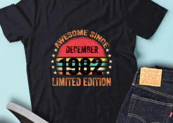 LT93 Birthday Awesome Since December 1982LT93 Birthday Awesome Since December 1983 Limited Edition Limited Edition t shirt vector graphic