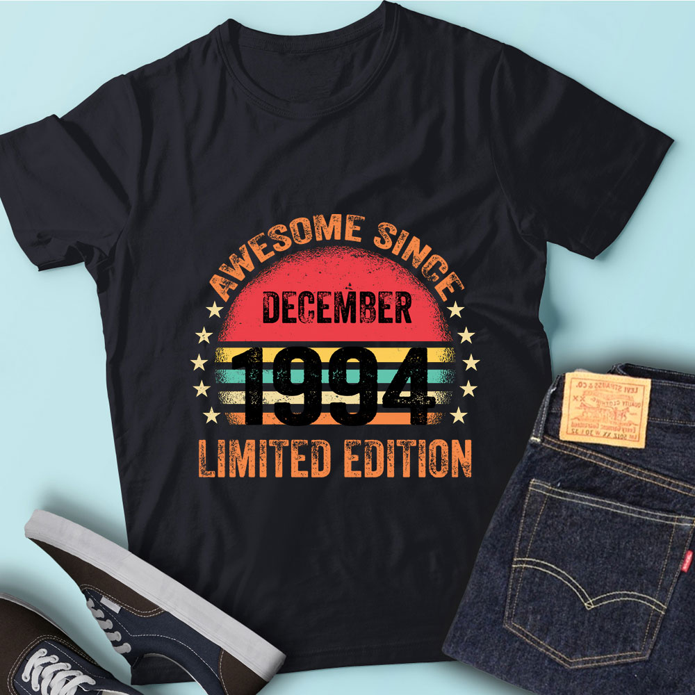 LT93 Birthday Awesome Since December 1994 Limited Edition - Buy t-shirt ...