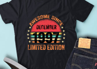 LT93 Birthday Awesome Since December 1997 Limited Edition t shirt vector graphic