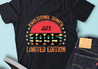 LT93 Birthday Awesome Since July 1995 Limited Edition t shirt vector graphic