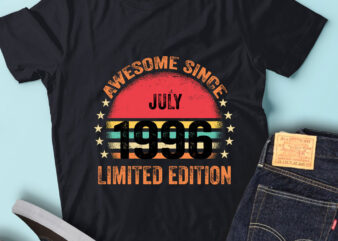 LT93 Birthday Awesome Since July 1996 Limited Edition t shirt vector graphic