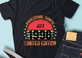 LT93 Birthday Awesome Since July 1998 Limited Edition t shirt vector graphic