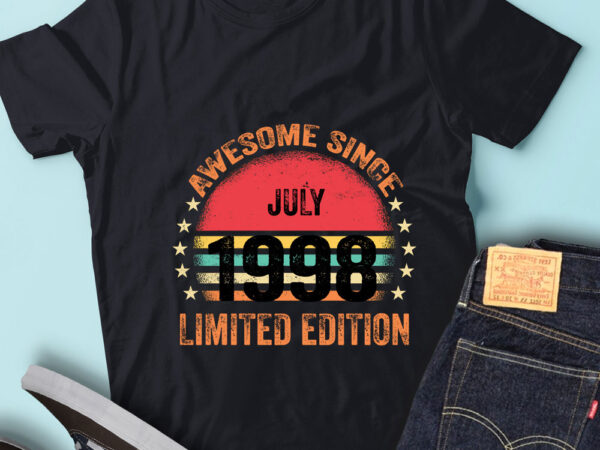 Lt93 birthday awesome since july 1998 limited edition t shirt vector graphic