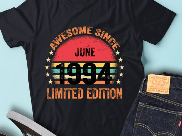 Lt93 birthday awesome since june 1994 limited edition t shirt vector graphic