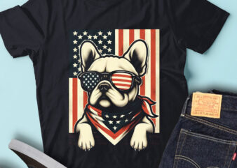 LT94 Patriotic French Bulldog USA Flag Dog Funny Dog Lover t shirt vector graphic