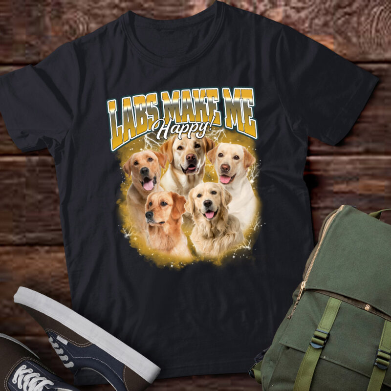 Labrador Dog 90s Vintage Bootleg Style T-Shirt Your Pet Shirt Hip Hop Rap Tee, Labrador dog Bootleg Rap Tee shirt LTSD