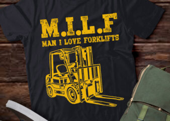MILF Man I love Forklifts Funny Forklift Driver Gift Vintage LTSD