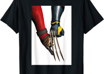 Marvel Studios Deadpool & Wolverine Claw Touch Poster T-Shirt