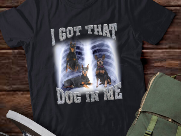 Men women i got that doberman pinscher dog in me xray meme gymer sport gym t-shirt ltsp