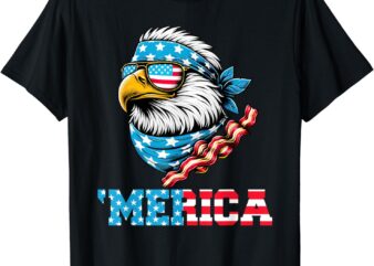 Merican Patriotic Apparel July 4th Celebrations USA Pride T-Shirt