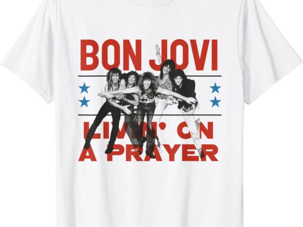 Official bon jovi livin’ on a prayer t-shirt