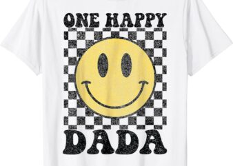 One Happy Dude Dada 1st Birthday Family Matching T-Shirt