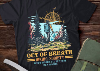 Out Of Breath Hiking Society, Funny Hiking, Forest Camper , Hiking Society, Camper gift LTSD