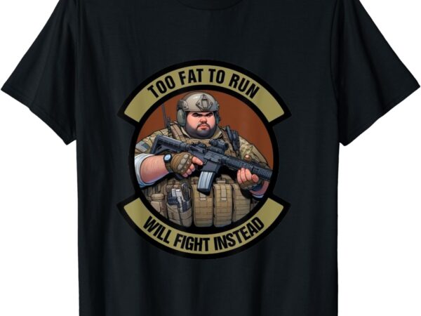 Overweight military t-shirt