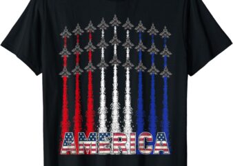 Patriotic Shirts For Men Jet 4th Of July Shirts For Men USA T-Shirt