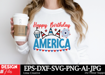 Happy Birthday America T-shirt Design, Little Miss Firecracker Png Sublimation Design, 4th Of July Png, American Flag Little Miss America Pn