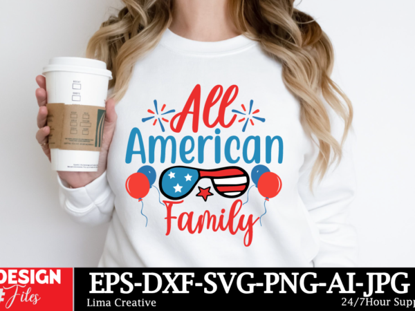 All american family t-shirt design, little miss firecracker png sublimation design, 4th of july png, american flag little miss america png,