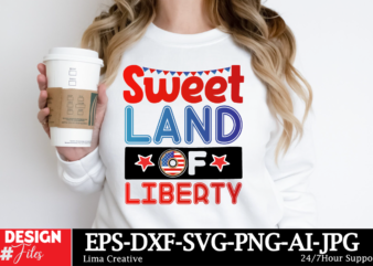 Sweet Land Of Liberty T-shirt Design, Little Miss Firecracker Png Sublimation Design, 4th Of July Png, American Flag Little Miss America Png