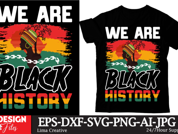 We are black history t-shirt design, black history embroidery design, juneteenth 1865 machine embroidery design, african machine embroidery