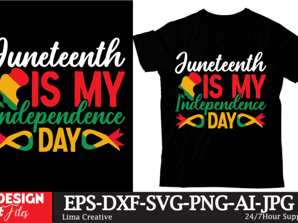 Juneteenth is my indepenmdence day t-shirt design, black history embroidery design, juneteenth 1865 machine embroidery design, african mach