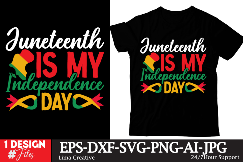 Juneteenth Is My Indepenmdence Day T-shirt Design, Black History Embroidery Design, Juneteenth 1865 Machine Embroidery Design, African Mach