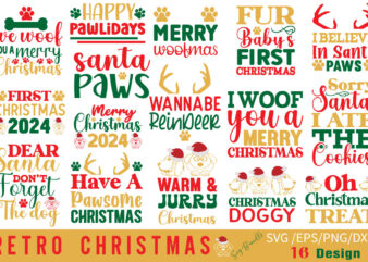 Dog christmas t-shirt bundle dog christmas svg bundle