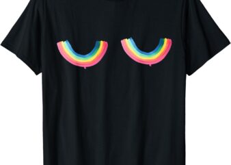 Rainbow Titt.ies Lgbt Queer T-Shirt