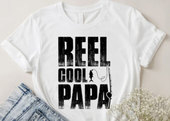 Reel Cool Papa Fishing Papa T-Shirt Design