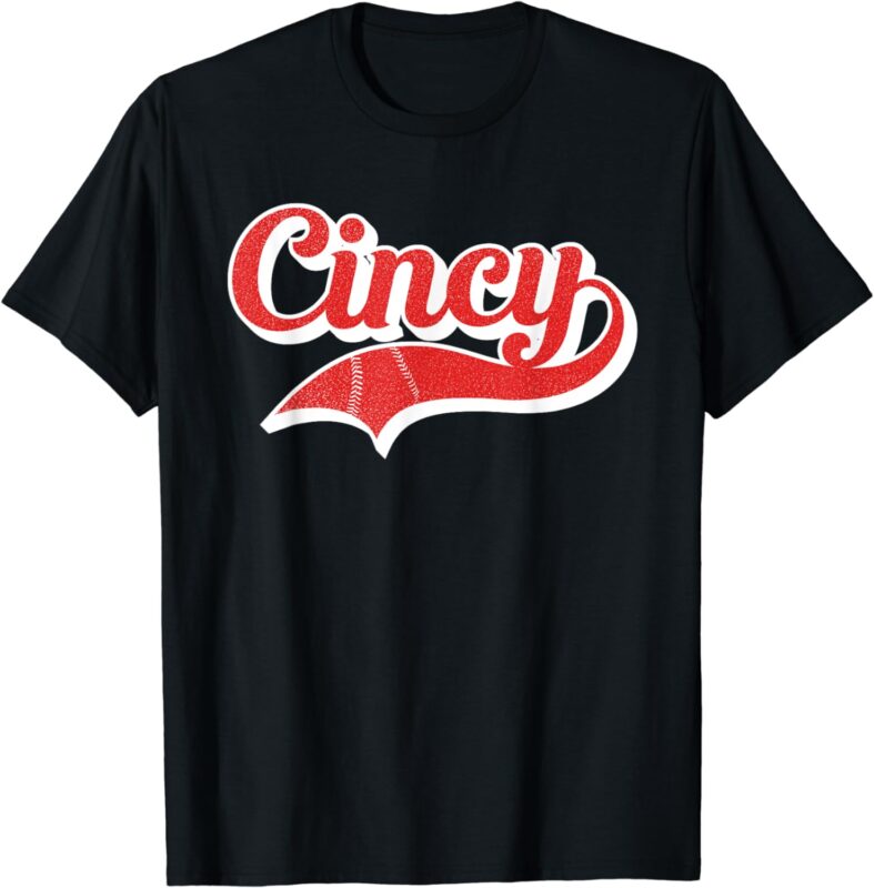 Retro Cincinnati Proud Name Vintage Style Cincy Gift Idea T-Shirt