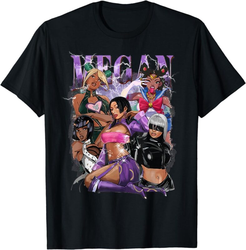 Retro Megan Moon Megan First Name Personalized Vintage T-Shirt