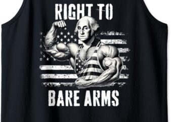 Right To Bare Arms 4th of July Gym Workout Tank Top