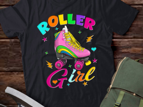 Roller girl skater skating retro vintage 70s 80s 90s skates t-shirt ltsp