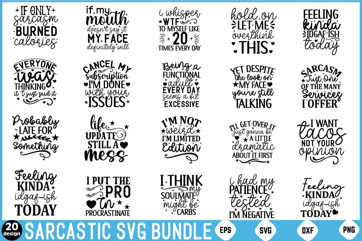 Sarcastic svg bundle, funny quotes svg mega bundle svg, svg huge bundle ...