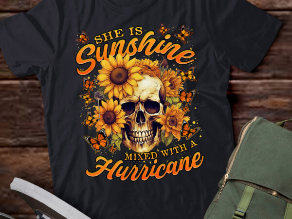 She is sunshine mixed with a hurricane sunflowers ltsd14 t shirt template vector