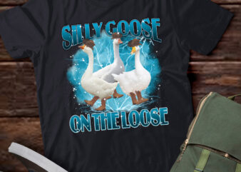 Silly Goose On The Loose Vintage 90s Graphic Shirt, Retro Funny Goose Bootleg Shirt, Retro Silly Meme Clothing, Meme Shirt, Fun Gift LTSD