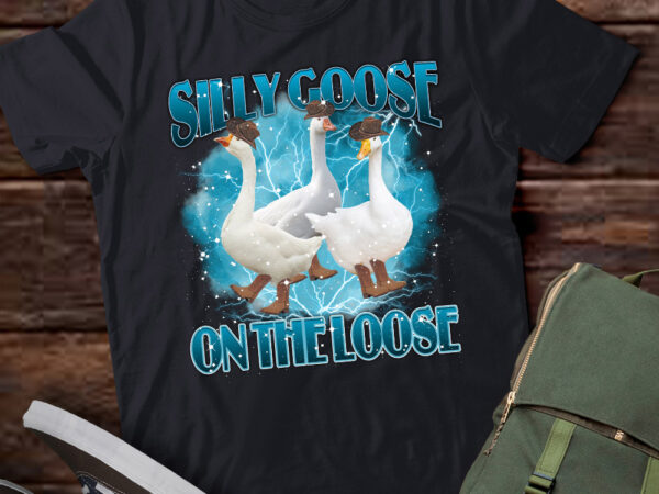 Silly goose on the loose vintage 90s graphic shirt, retro funny goose bootleg shirt, retro silly meme clothing, meme shirt, fun gift ltsd