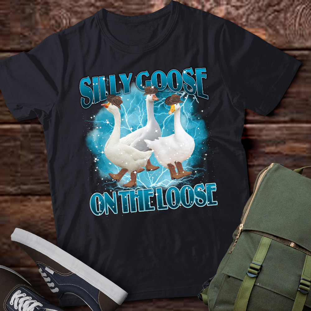 Silly Goose On The Loose Vintage 90s Graphic Shirt, Retro Funny Goose ...