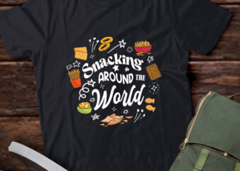 Snacking Around The World Family Matching Vacation Shirt ltsp t shirt template vector