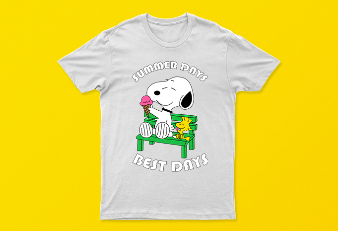 Summer Days Best Days | Funny Summer T-Shirt Design For Sale | All Files