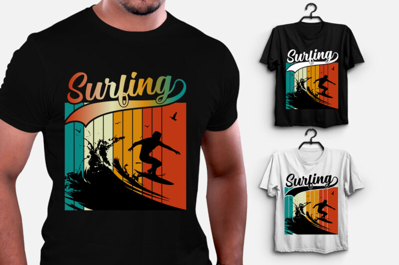 Surfing T-Shirt Design T-Shirt Design